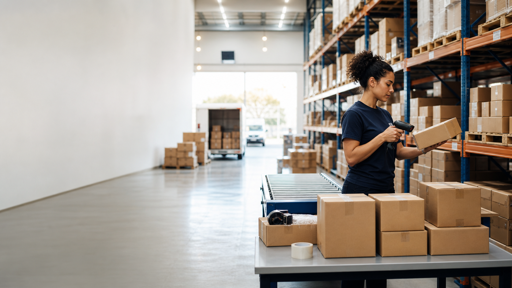 A founder's orders being stocked, picked, packed and shipped from a managed fulfillment center