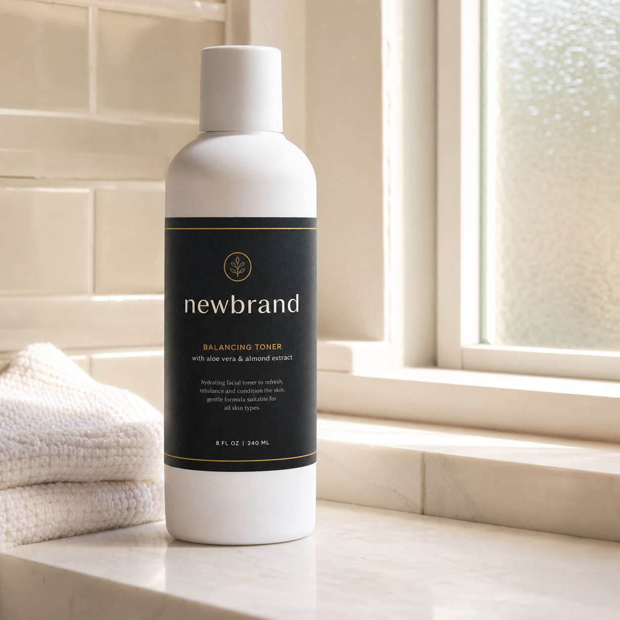 Product restocked and displayed on a counter, ready to sell