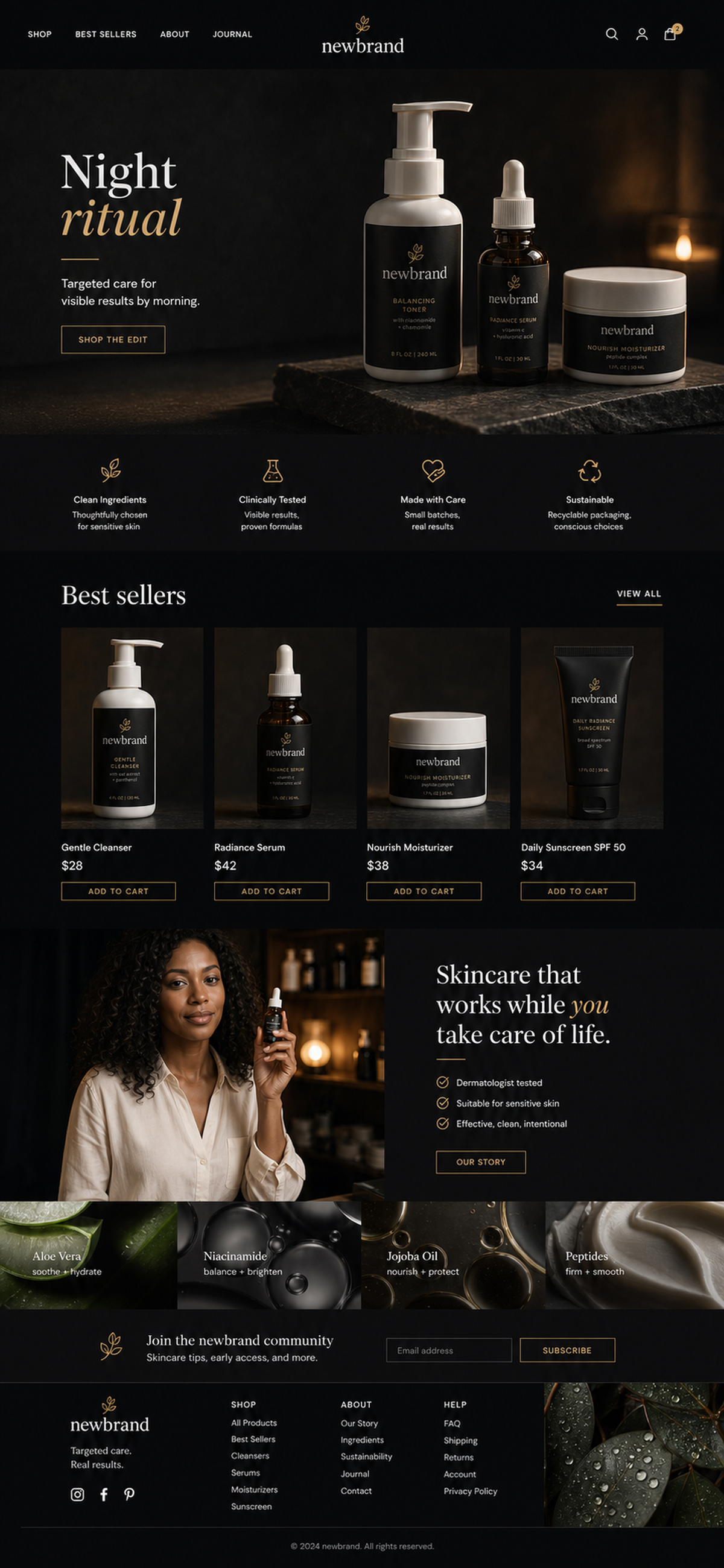 Noir — store template preview